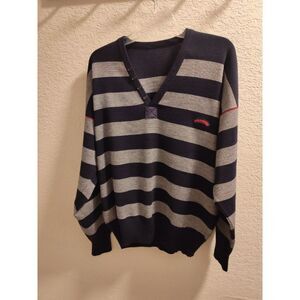 Paul & Shark Yachting Collection Men's Wool Jumper Sweater 2XL Striped V-neck